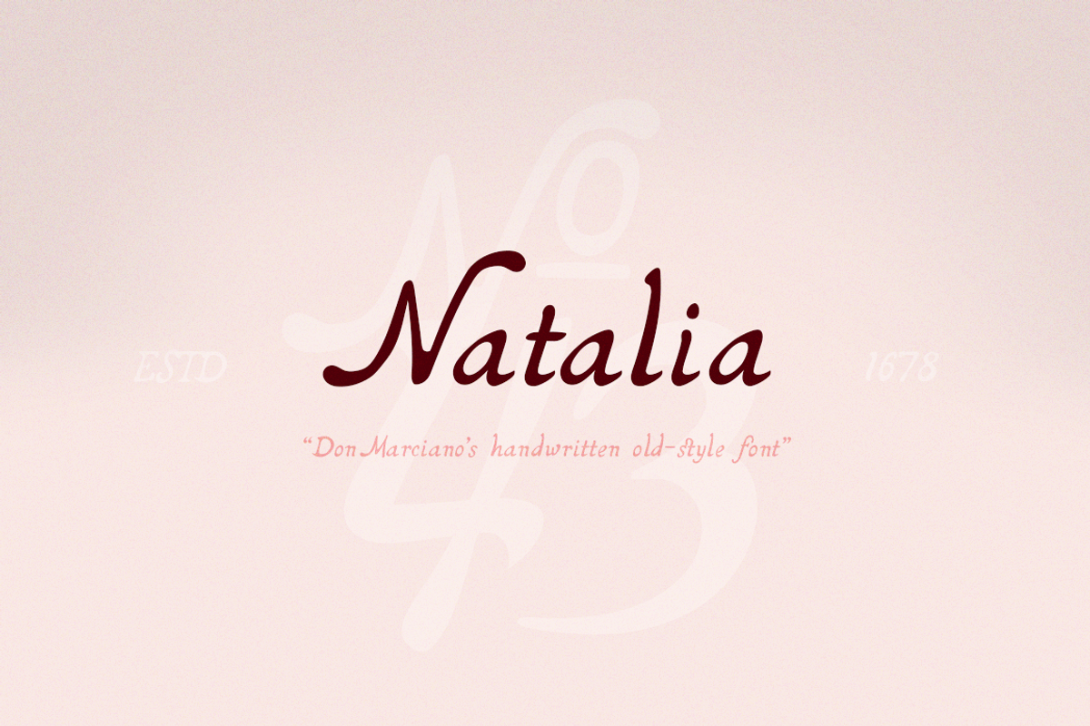 Natalia, a Serif Font by DonMarciano (Photo 1 of 5)