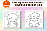 Cute Squishmallow Coloring Page, an Animal Illustration by Salaly (Thumbnail 9 of 9)