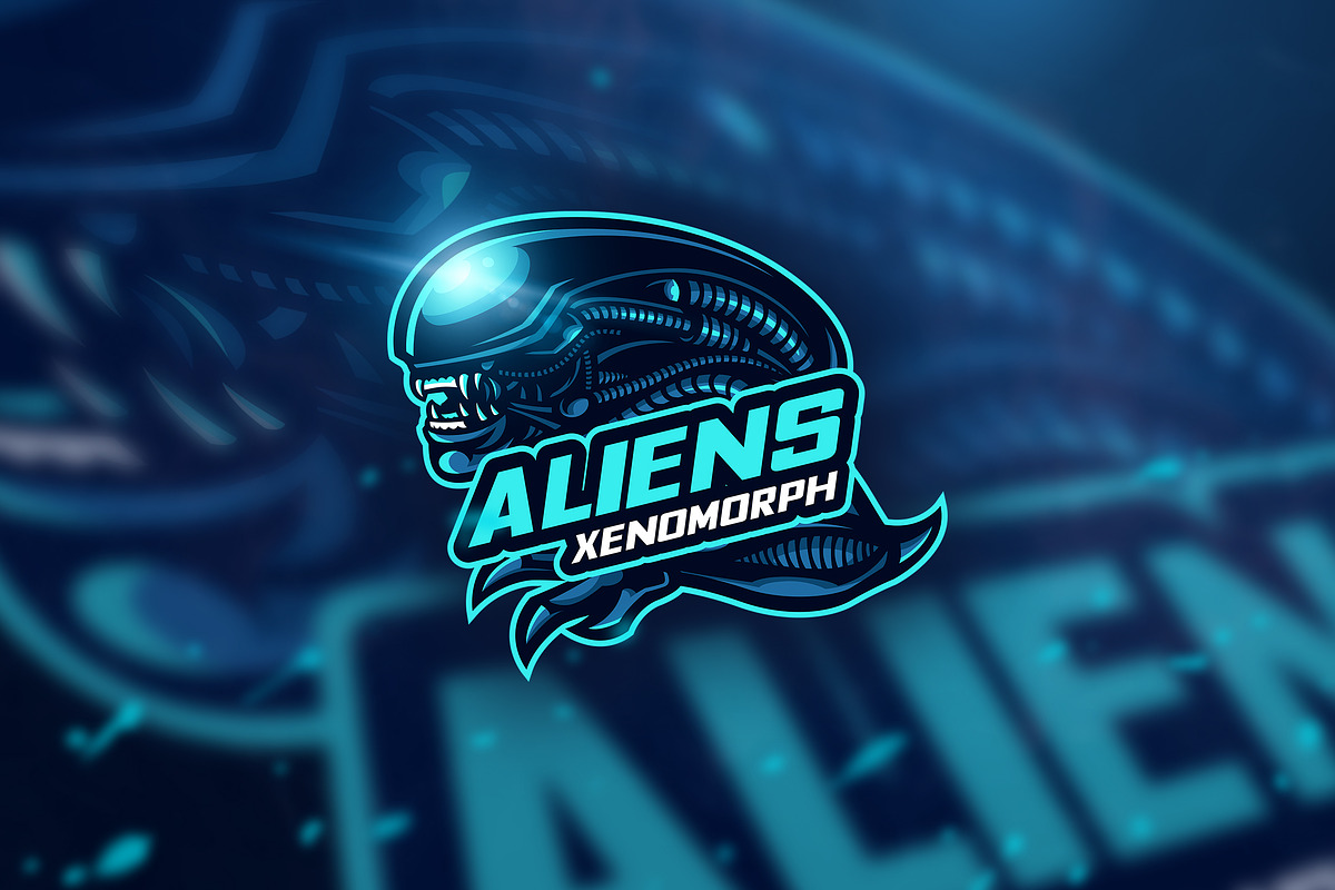 AlienXenomorph - Mascot &Esport Logo, a Branding & Logo Template by AQR ...