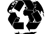 Earth Day Globe Silhouette Set, a Finance Illustration by Designer_Momina (Thumbnail 10 of 29)
