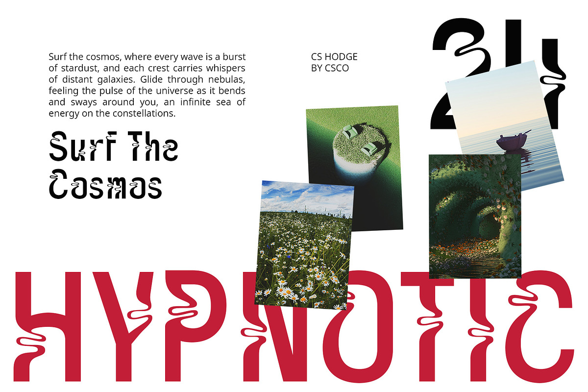 CS Hodge – Trippy Font, a Sans Serif Font by Craft Supply Co. (Photo 2 of 8)
