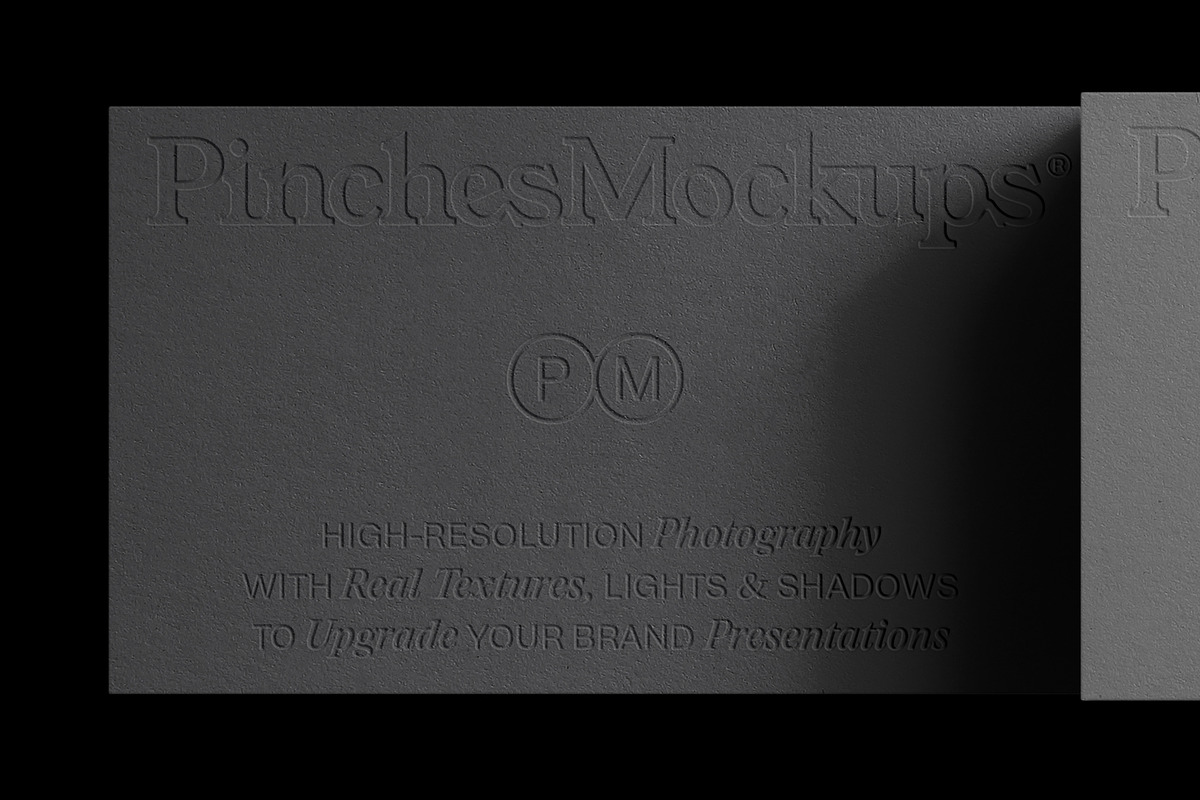 Embossed Business Cards Mockup, a Product Mockup by PinchesMockups© (Photo 4 of 6)