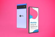 Pixel 6 Mockup, an Android Mockup by Qaleb Studio (Thumbnail 5 of 13)