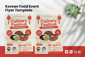 Culinary Festival Korean Food Flyer