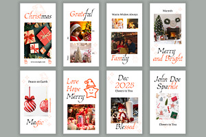 Christmas Social Media Story Layout, an UI Kit Template by CreativeShaper
