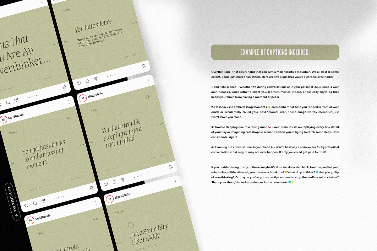 Mental Health Insta Carousels, a Social Media Template by AndrewPixel (Photo 5 of 15)