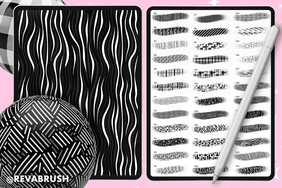 Procreate Abstract Textures brushes, a Brush Add-On by Revabrush (Photo 8 of 9)