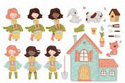 SPRING GARDEN Vector Illustration, a Decorative Illustration by FARAWAYKINGDOM (Thumbnail 10 of 10)