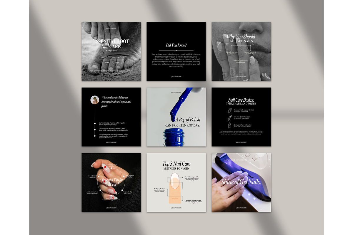 Nail Tech Instagram Template - Canva, a Social Media Template by TheTemplateTopia (Photo 4 of 10)
