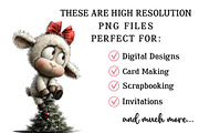 Whimsical Grumpy Christmas Clipart, an Illustration by OK Design (Thumbnail 6 of 7)