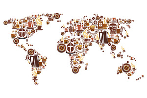 Coffee World Map