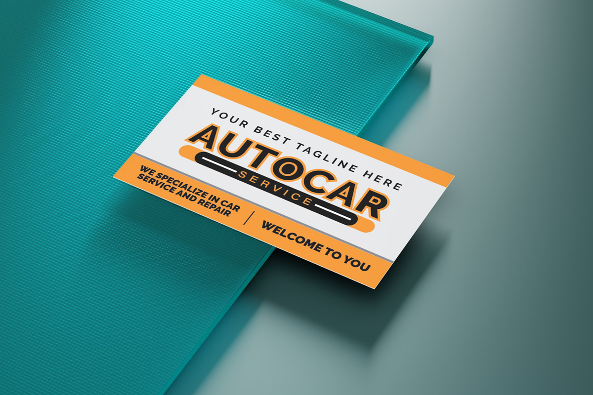 Auto Service Business Card Template, a Marketing Template by Rumoh Grafika (Photo 1 of 2)
