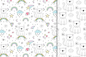 Funny Cats Patterns For Children!