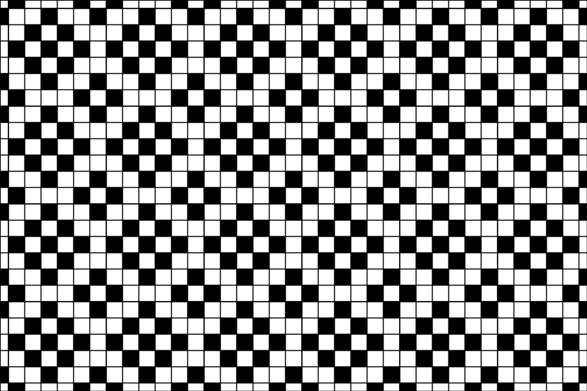 Black White Checkerboard Pattern, a Pattern Graphic by Mightyfire