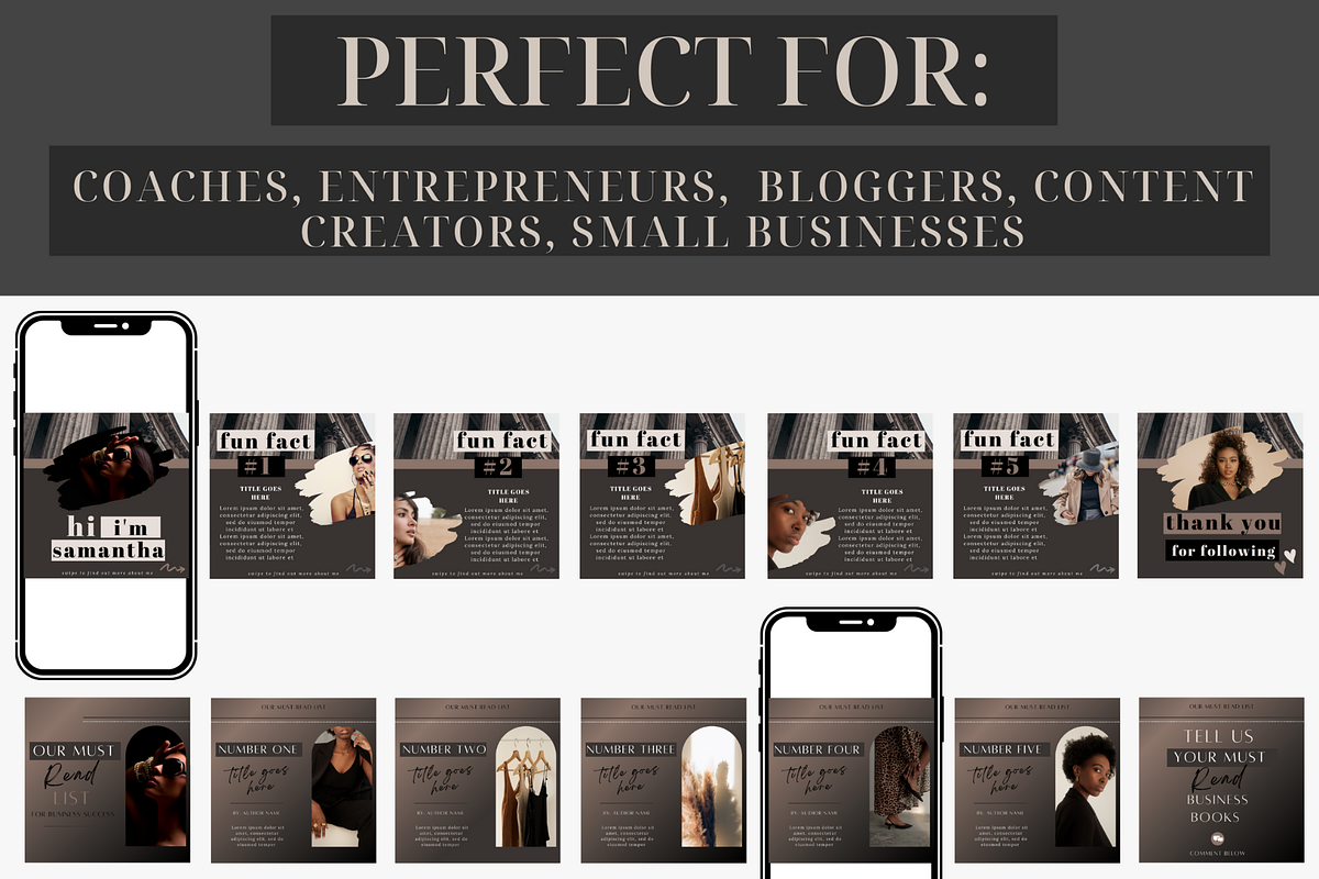 Modern Instagram Canva Carousels, a Social Media Template by Oh So Social Boutique (Photo 5 of 6)