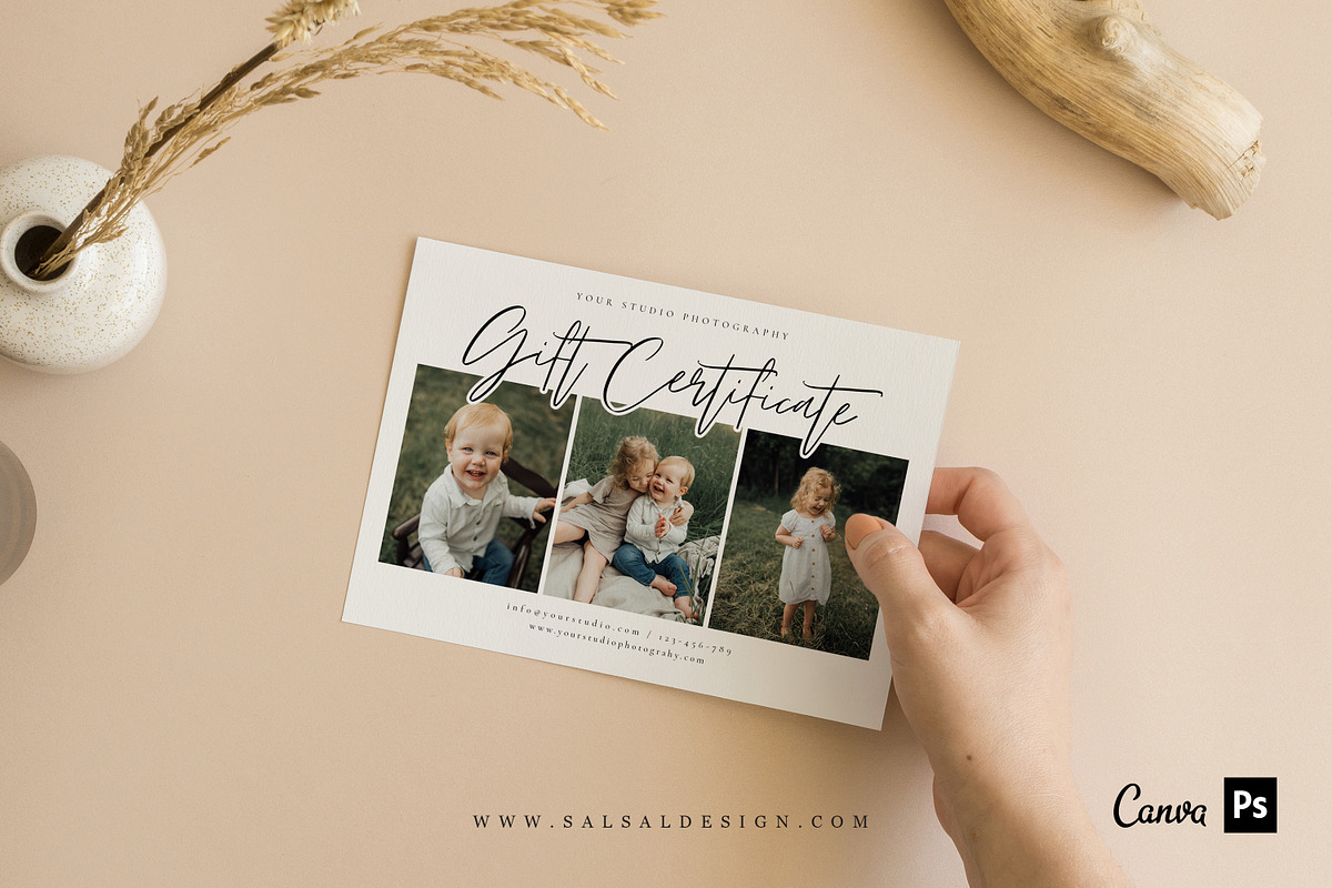 Photographer Gift Certificates GC045, a Card Template by Salsal Design (Photo 4 of 5)