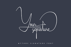 Mythos - Organic Signature Font