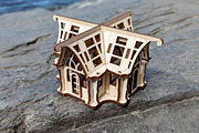 Small 3d Greenhouse - Laser Cut File, an Object Graphic by VectorPainter (Thumbnail 2 of 14)