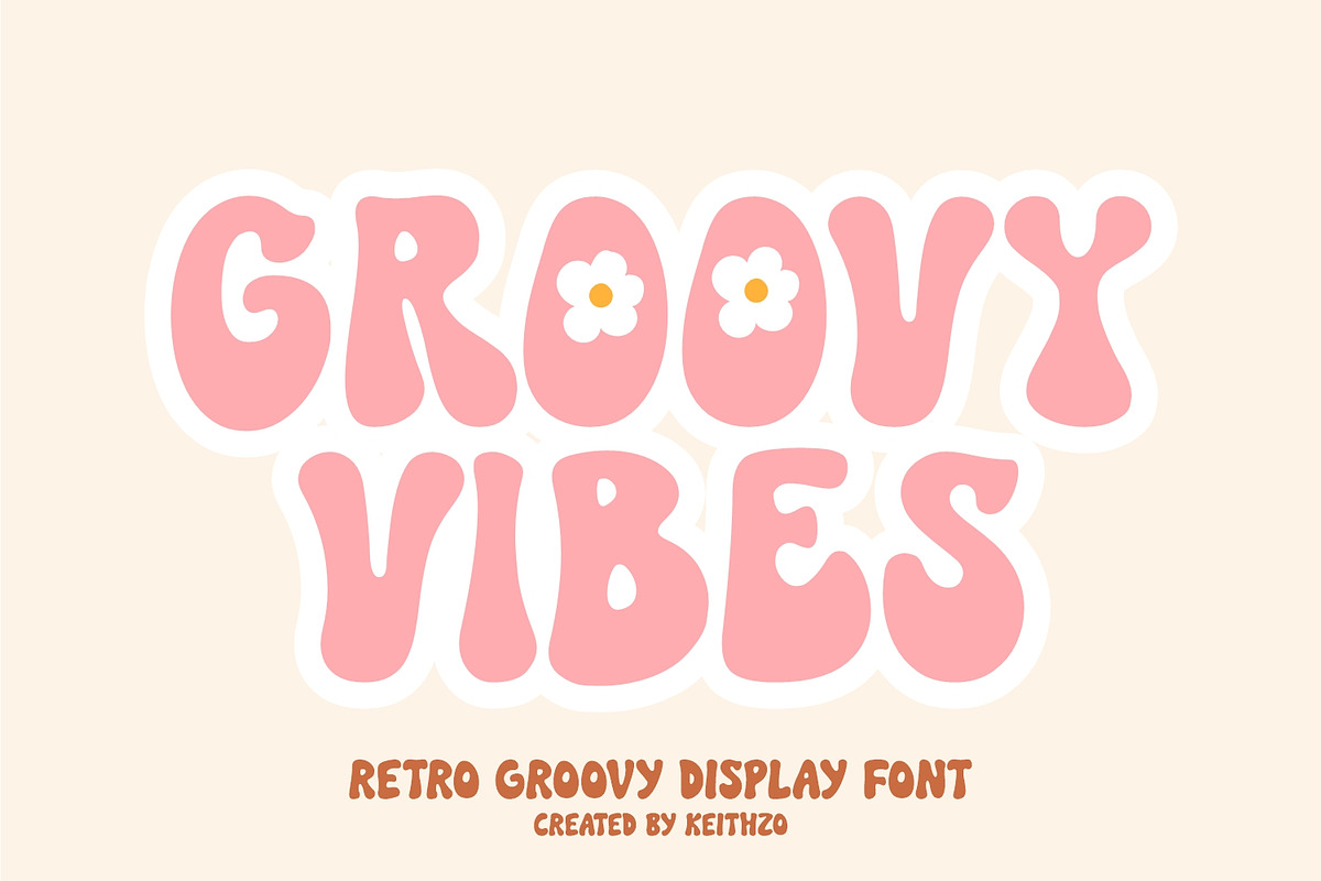 Retro Sunday - Retro Groovy Font, a Handwritten Font by Keithzo (Photo 5 of 8)
