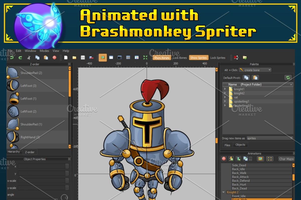 The Knights - Game Sprites, a Person Illustration by pzUH (Photo 4 of 6)