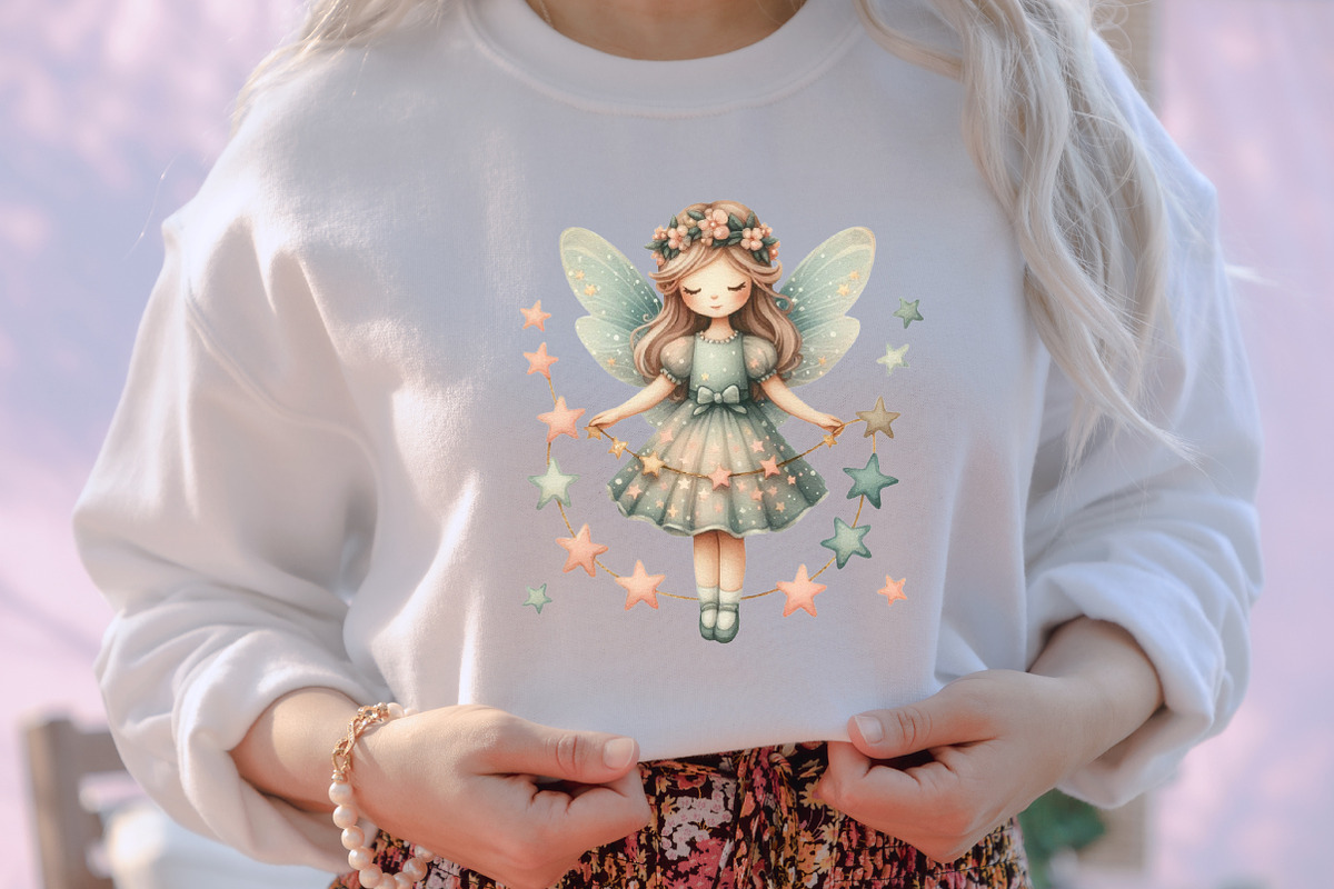 Fantasy Christmas Fairy Clipart, an Illustration by designcity5 (Photo 5 of 5)