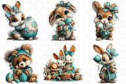 Whimsical Easter Animals Clipart, an Illustration by Black Bird Studio (Thumbnail 4 of 5)