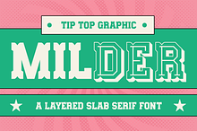 Milder - A Layered Slab Serif Font
