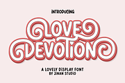 Love Devotion - A Display Font, a Handwritten Font by Ainun Jinan (Thumbnail 1 of 9)