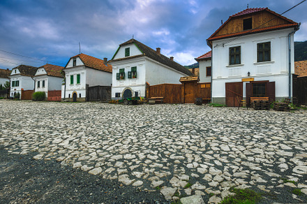 Beautiful rural whitewashed houses, an Architecture Photo by Alpine Dreams