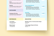 Happy Bright Resume Set, a Resume Template by Knockout Prezo (Thumbnail 7 of 10)