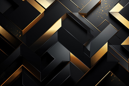Abstract black and gold background. Generative Ai, a Wallpaper Photo by Ales Munt