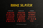 Bone Slayer - Creepy Bold Font, a Serif Font by Bale Type (Thumbnail 9 of 9)