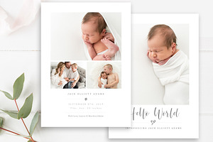 Newborn Announcement Template