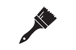 Paint Brush Glyph Icon