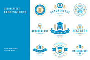 Oktoberfest vintage badges & labels, a Branding & Logo Template by Vasya Kobelev (Thumbnail 15 of 25)