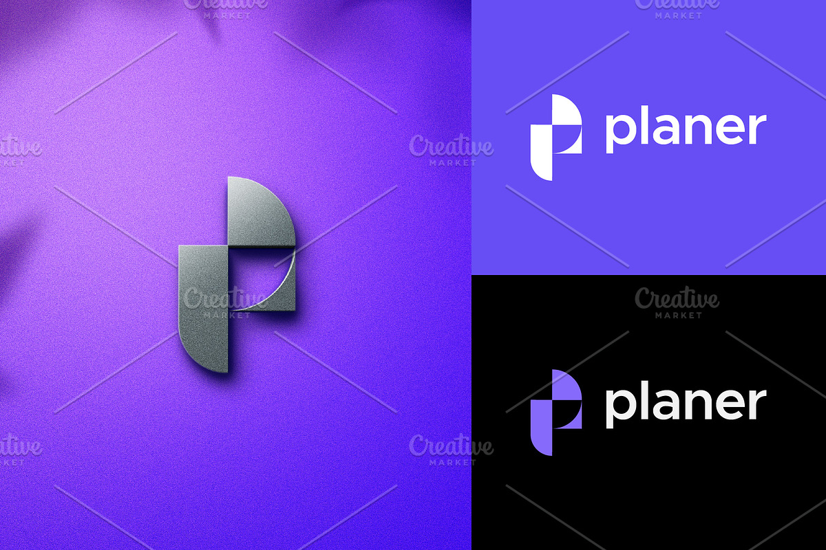 P Letter Monogram Symbol Logo Design, a Branding & Logo Template by Amadul11 (Photo 1 of 4)