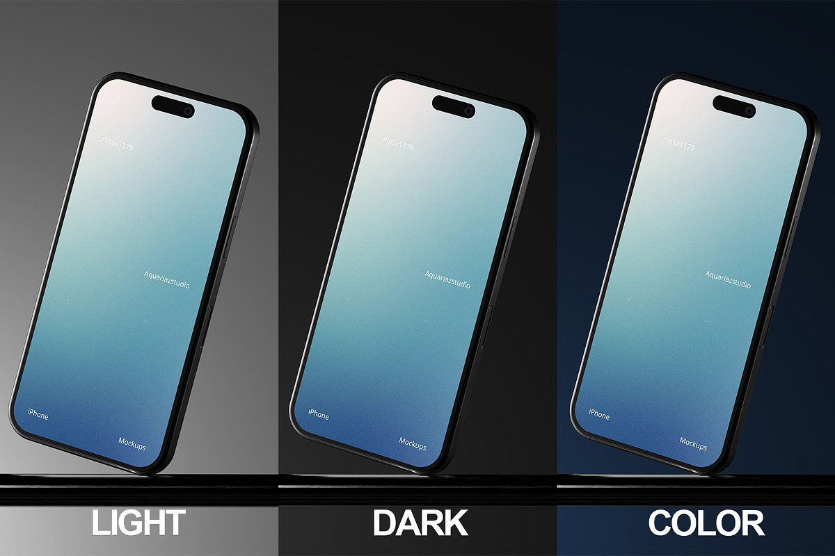 iPhone 16 mockup | aplle devices, an iPhone Mockup by Aquarianz Studio (Photo 3 of 4)