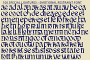 Emotional Restraint Font, a Blackletter Font by 177Studio (Thumbnail 8 of 8)