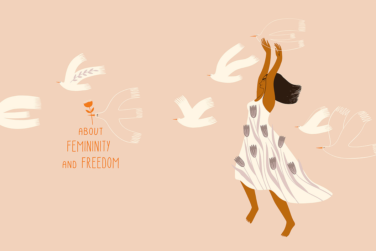 About Femininity and Freedom, a Person Illustration by Annakniaz (Photo 1 of 15)