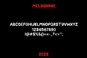 Melbourne - Handwritten Bold Font