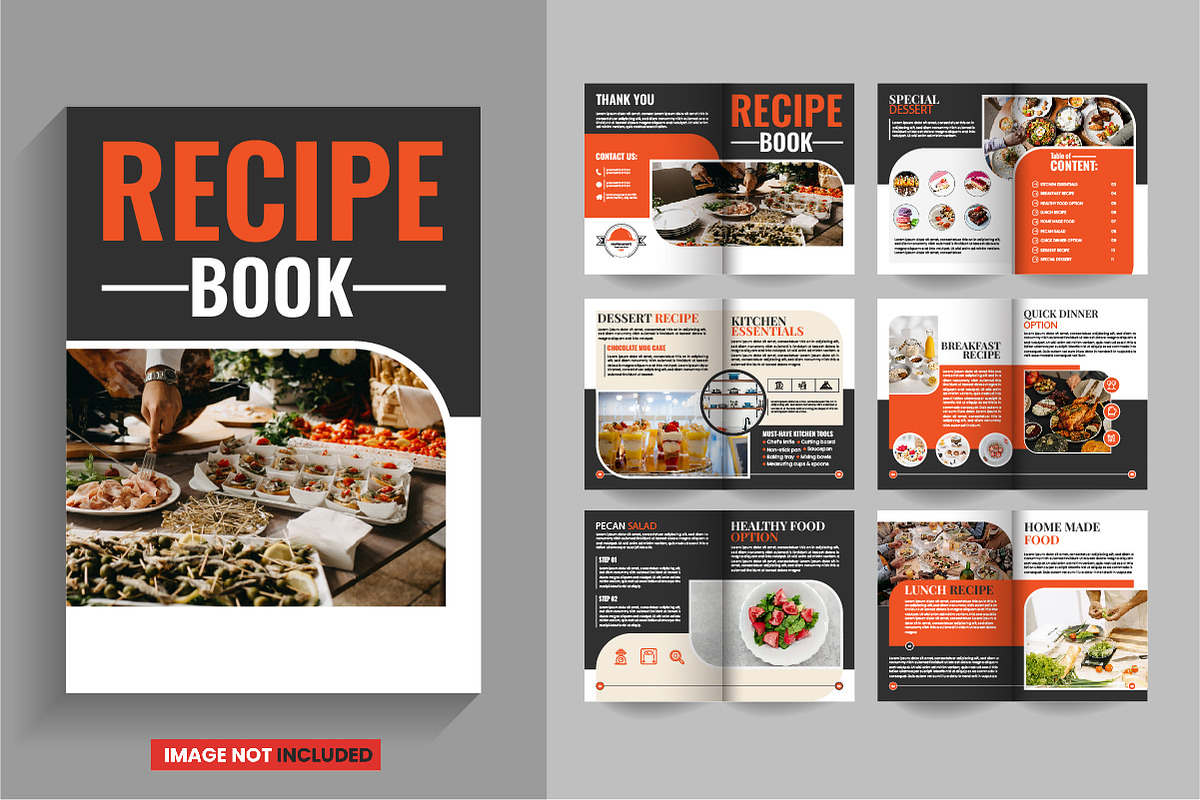 Recipe Cook-Book Template, a Brochure Template by Tanuart (Photo 1 of 2)