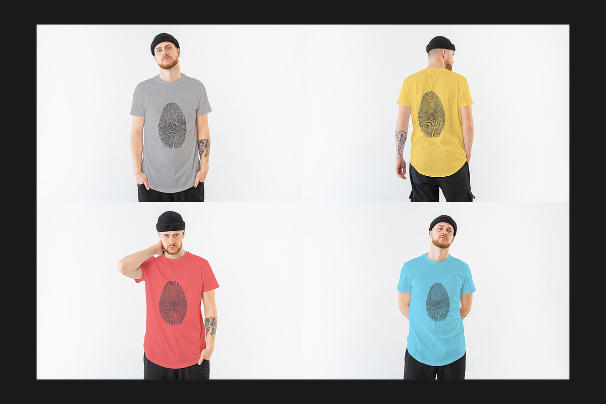 Man's T-Shirt Mock-Up Set, a Shirt Mockup by Freeman Studio (Photo 7 of 16)