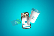 Floating Coffee Branding Mockup, a Packaging Mockup by zpackcreative (Thumbnail 3 of 3)