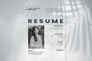 resume template kit, a Resume Template by design_mong