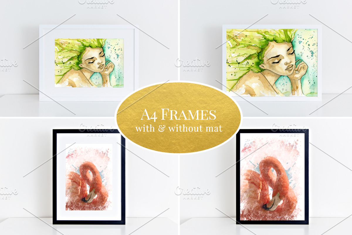 A4 Clean frame mockup bundle (44), a Print Template by BrownLeopard (Photo 2 of 10)