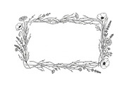 Rustic Floral Frame SVG Bundle, an Illustration by jahid234 (Thumbnail 7 of 31)