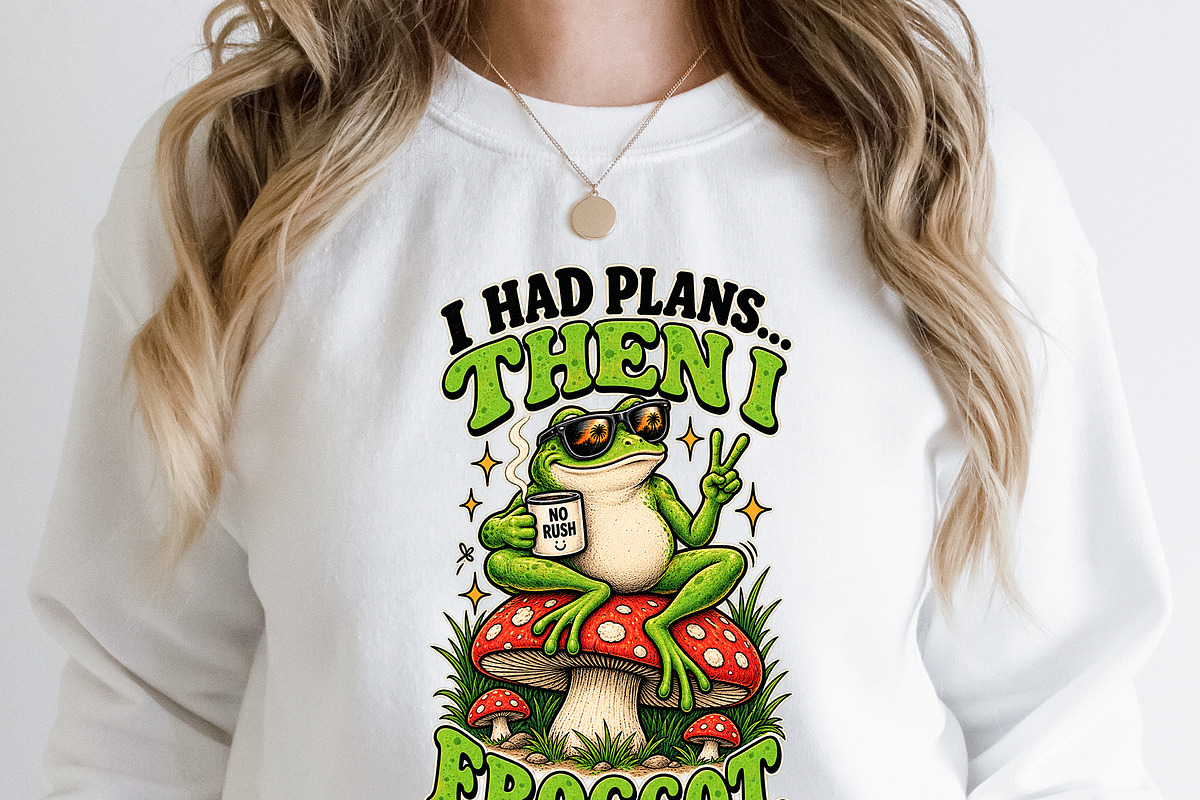 I Had Plans Then I Froggot Cute PNG, an Object Graphic by Star Graphic Design (Photo 4 of 12)