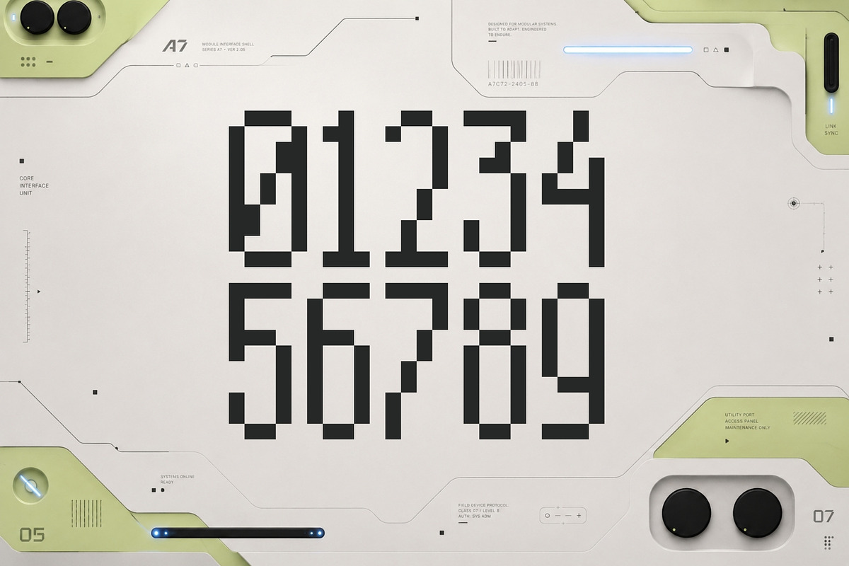 Stackline - Condensed Pixel Font, a Sans Serif Font by HipFonts (Photo 2 of 7)