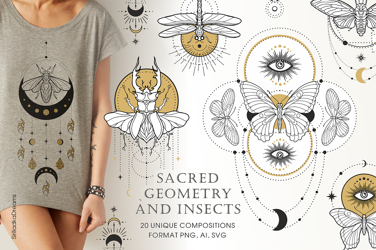 Skakralny geometry and beetles, an Illustration by Siriliadka Dreams (Photo 1 of 10)