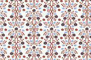 Seamless Floral Vector Patterns Set, a Pattern Graphic by Studio Indigo (Thumbnail 3 of 9)